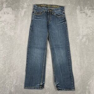 Pepe Jeans London Straight Leg Jeans Boys Size 10 Blue Classic London Y2K Denim